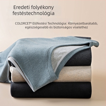 Férfi viszkóz termikus mellény fleece béléssel, dupla réteg, kerek nyakú, bársonyos tapintás