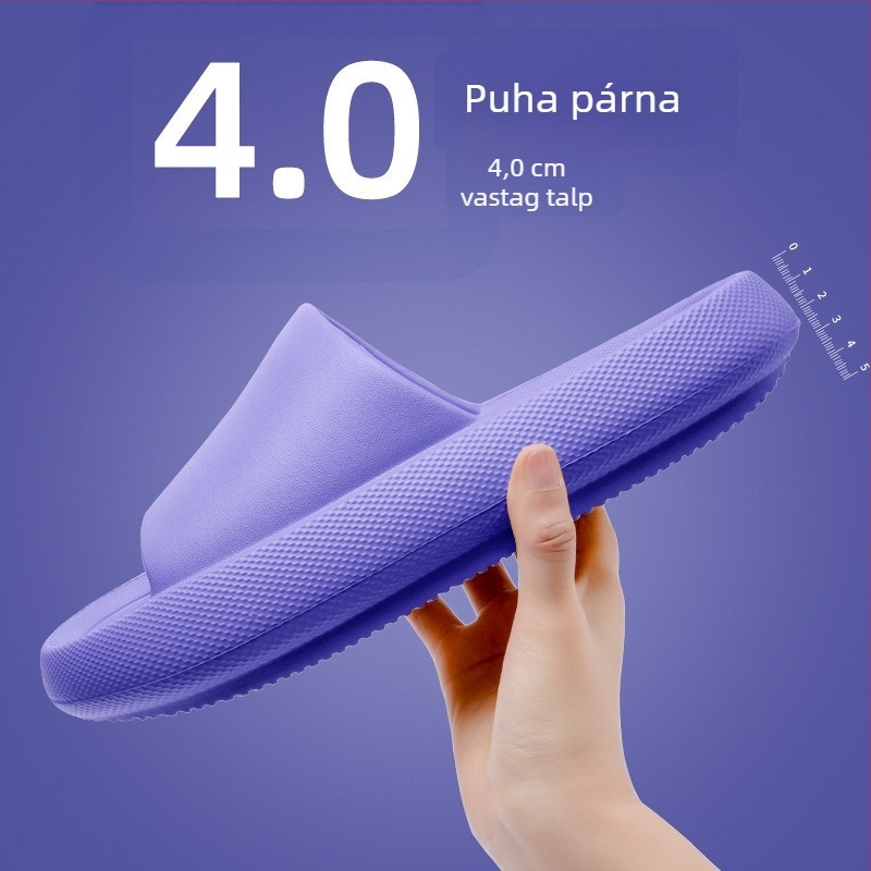 Unisex magasságot növelő papucs EVA vastag talppal, design ujjközti pánttal, nyári esküvői lábbeli