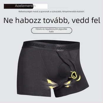 Férfi boxeralsó, lélegző regenerált cellulóz anyagból, középmagas derekú