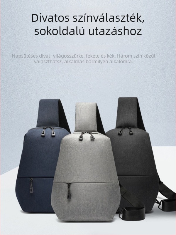 Férfi mellkas táska, Oxford anyag, lélegezhető, utcai stílus, egyszínű
