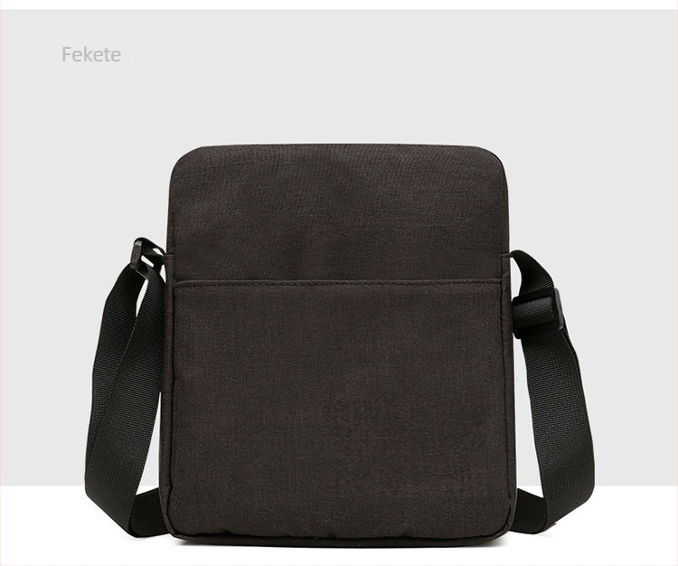 Női crossbody táska Oxford anyagból, cipzár, függőleges négyszögletes forma, telefonzseb