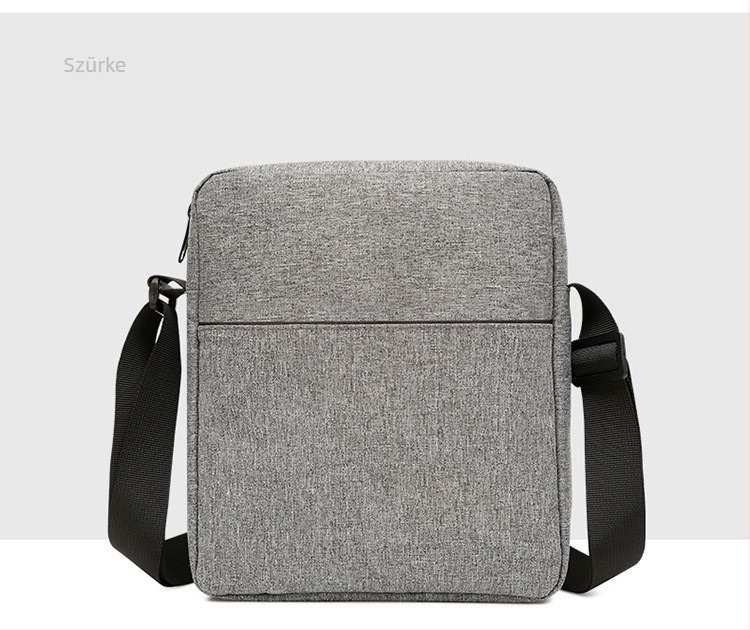 Női crossbody táska Oxford anyagból, cipzár, függőleges négyszögletes forma, telefonzseb