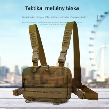 Sportos oldalsó táska kültéri használatra – poliészter, vízálló és kopásálló, bélés poliészter, kültéri sportokhoz, városi minimalista stílus