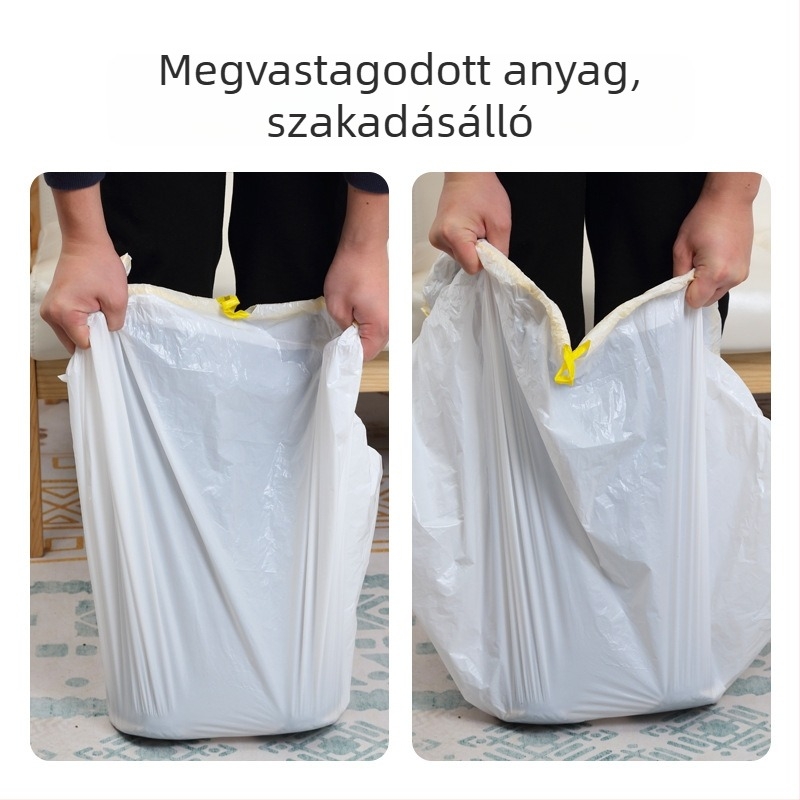 Macskaalom-hulladék zacskók, megerősítettek, folyamatos tekercs, HDPE/LDPE, intelligens automata macska WC-hez
