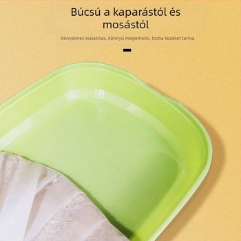 Macska almotáláshoz használt zsákok - egyszer használatos, vastag PE anyag, tekercses stílus