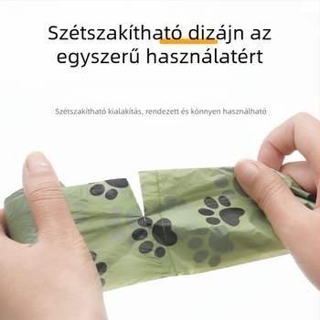 Kutyapiszok zacskók megvastagodott, teljesen lebomló, hordozható — EPL+PE, ABS