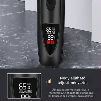 Háziállatok LCD-kijelzős elektromos grooming vágó, CHAOER ABS ház, modell C113, négy sebesség