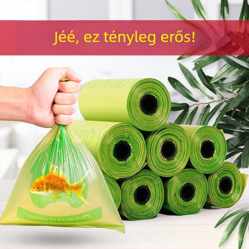 Kutyapisit zacskók – lebomló, folyamatos tekercs, vastag műanyag