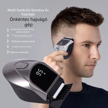 Otthoni hajvágó kerámia pengével, USB-tápellátás, beépített 1000–1200 mAh akkumulátor, kefés motor, 1–3 óra üzemidő (kerámia penge; beépített 1000–1200 mAh akkumulátor; USB-tápellátás; kefés motor; 1–3 órás üzemidő)