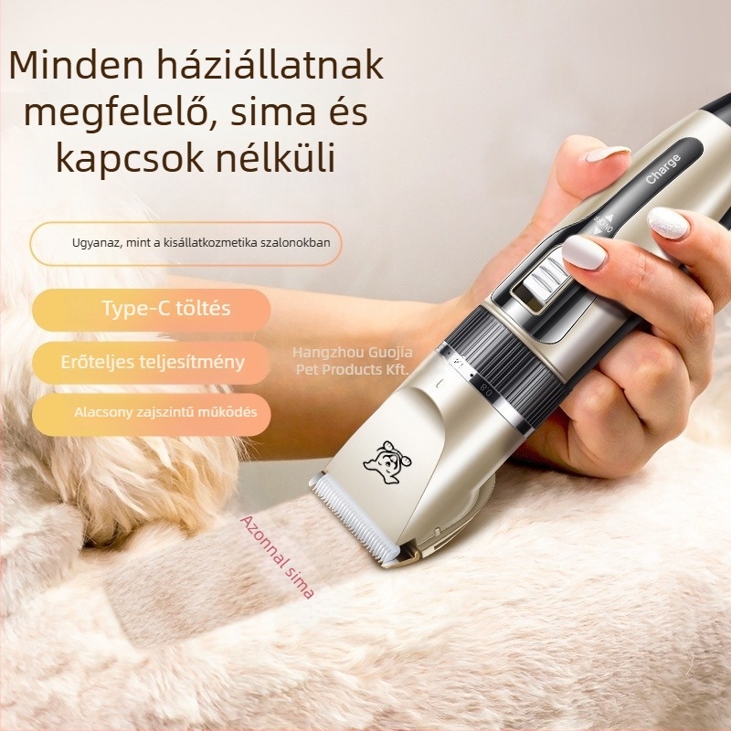Kutyák számára készült halk elektromos hajvágó és tappancsszőr-ápoló, alkalmas macskáknak és kutyáknak