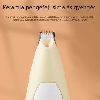 Elektronikus karmavágó macskáknak és kutyáknak — csendes működés, szőrzet vágása a mancsokon, háziállatok ápolására alkalmas