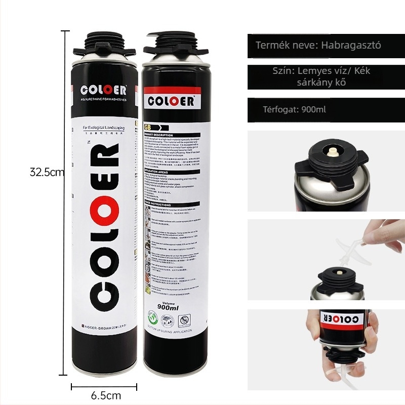 Hab ragasztó tájépítéshez - anyag: hab ragasztó; márka: Cule; funkció: tájépítés; fő cél: tájépítés; doboz mennyiség: 15 db