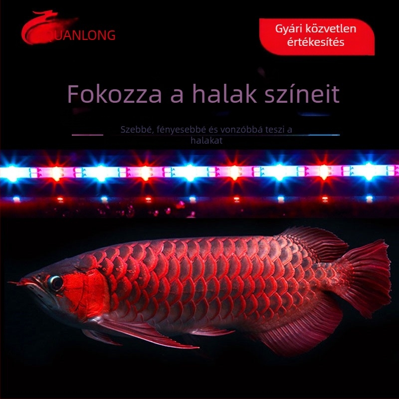 Spring Dragon akvárium LED lámpa, 3W, üveg, világítás, 1 kg