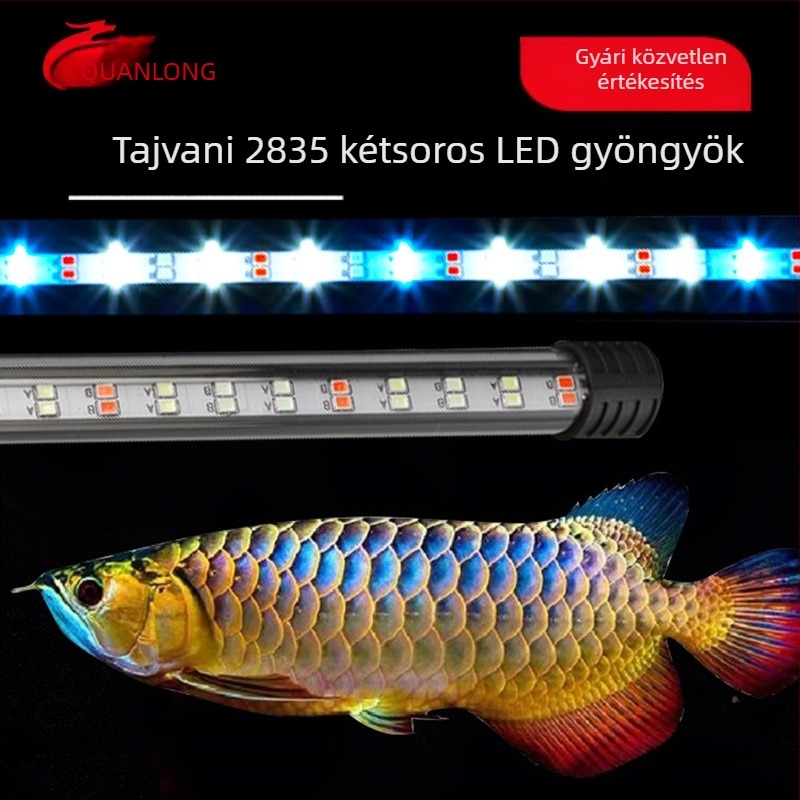 Spring Dragon akvárium LED lámpa, 3W, üveg, világítás, 1 kg