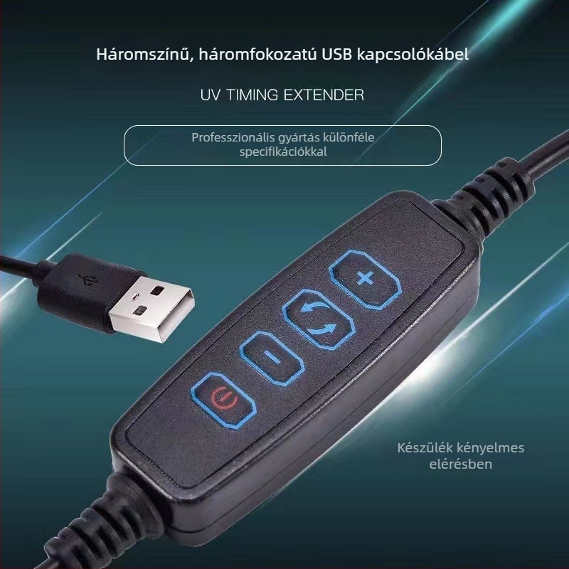 USB akvárium LED-lámpa, csíptetős, műanyagból, 5W/7W, Spring Dragon, akváriumi világítás (Műanyag; 5W/7W; USB; Spring Dragon; Akváriumi világítás)