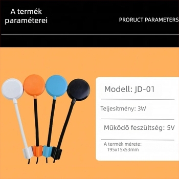 LED klipszes lámpa akváriumhoz, kör alakú, USB tápegység, 3W teljesítmény, világítás vízi növények növekedéséhez