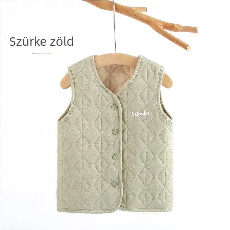 Gyerekeknek szóló belső kabát garnitúra, 93% poliészter, vastag, meleg, fleece felület