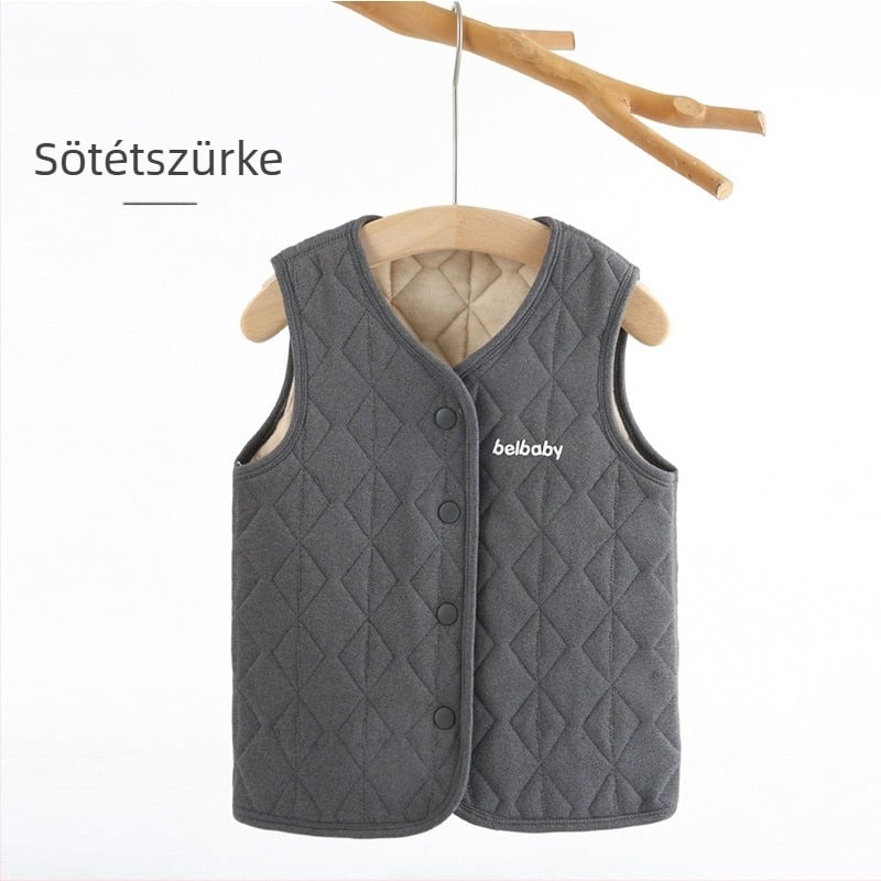 Gyerekeknek szóló belső kabát garnitúra, 93% poliészter, vastag, meleg, fleece felület