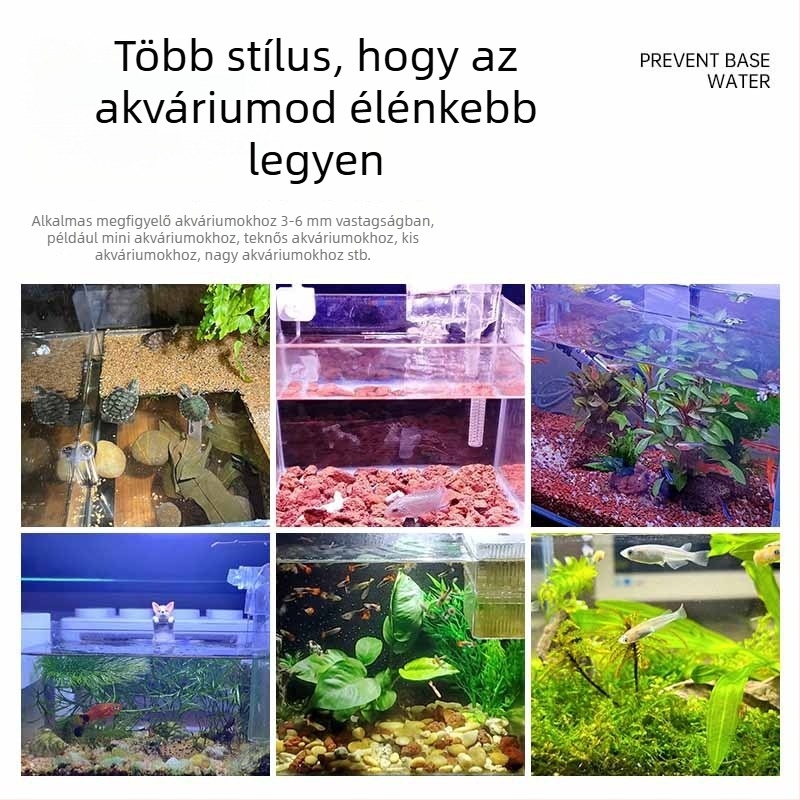 Akvarisztikus LED klipszes lámpa, energiatakarékos világítás, ABS anyag, 5W/7W
