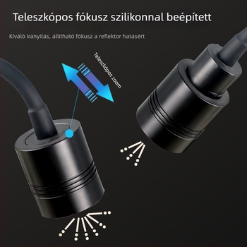 LED akváriumi lámpa állítható fókusz és zoom funkcióval, alumínium ötvözet, 3W