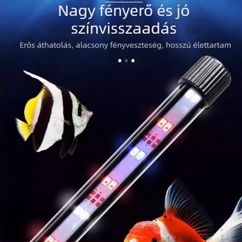 LED akváriumi lámpa, üvegcsővel, 220–240V, 2 kg, energiatakarékos