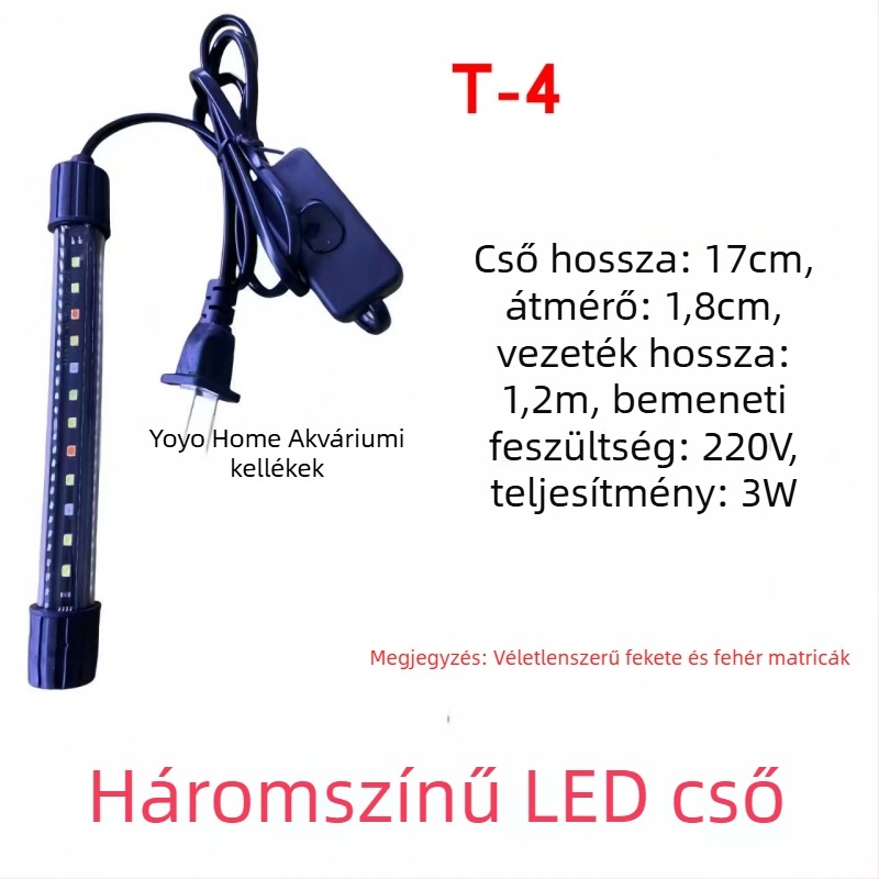 LED akváriumi lámpa, üvegcsővel, 220–240V, 2 kg, energiatakarékos