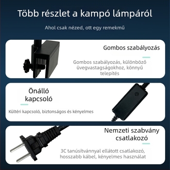 LED akváriumlámpa kampós - cseppálló, energiatakarékos 9W/15W/5W/8W, akváriumi világítás