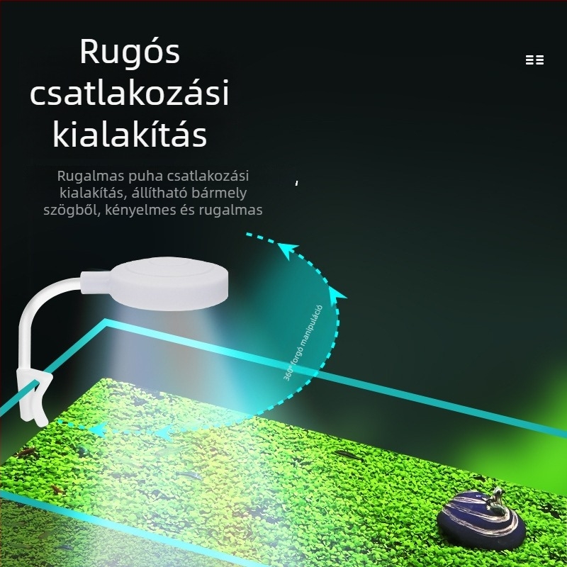 Klipfény az akváriumhoz - LED, USB tápellátás, 3W, 70 g, akváriumi növények megvilágítása