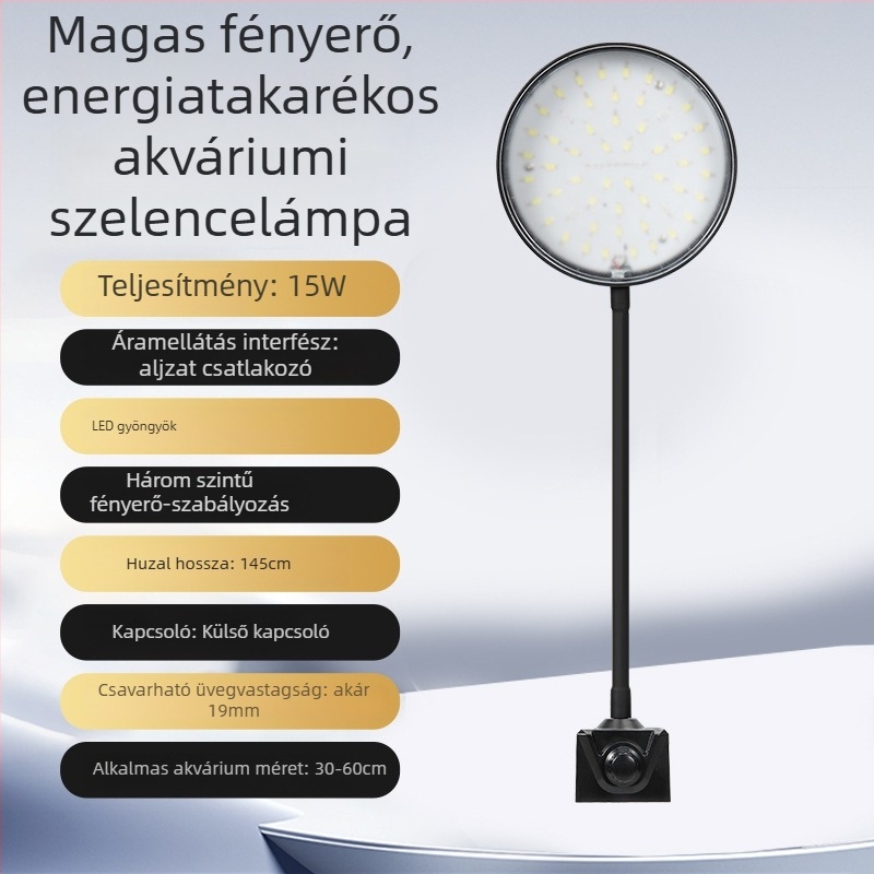 Naichong USB Klipszes LED Akváriumi Fény – Növényi Világítás, Energiatakarékos LED