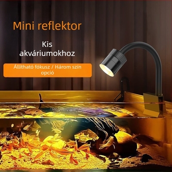 Parker USB mini akváriumi klipszes spotlámpa, 5W, műanyag ház, 102 g