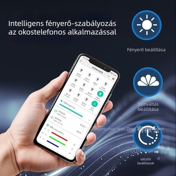 Intelligens teljes spektrumú LED akváriumi fény, 12–24W, 0,4 kg