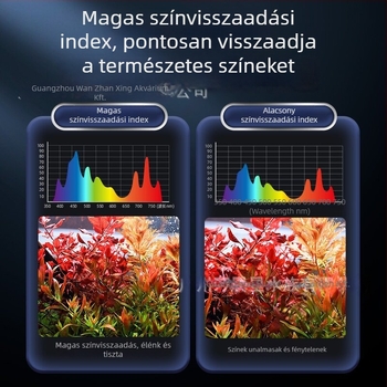 Intelligens teljes spektrumú LED akváriumi fény, 12–24W, 0,4 kg