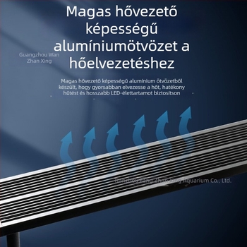 Intelligens teljes spektrumú LED akváriumi fény, 12–24W, 0,4 kg