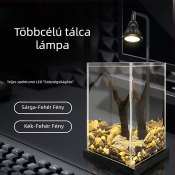 LED akváriumi világítás – asztali spotlámpa aljzattal, vízi növények és moha számára, Yikoda márka
