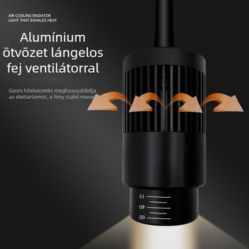 Akvari LED clip világítás, vízálló, teljes spektrum, állítható zoom fénysugár, alumíniumötvözet ház, teljesítmény 3W–12W