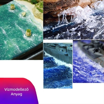 Vízies táj dioráma paszta miniatúrákhoz, víz létrehozó paszta óceán- és folyóképekhez, The Crab Kingdom, építő modell (Anyag: Egyéb; Kategória: Építő modell; Korosztály: 15–35; Nincs elektromos)