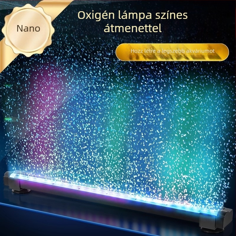 Akvarisztikus LED buboréklámpa gradiens megvilágítással, oxigénálás és tájépítés – 1–6W, 300 g, Autonomous (OEM)