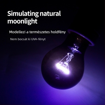 Reptizoo éjszakai fény és fűtő lámpa hüllőknek – üveg + fűtő vezeték, Modell MHL, 35–100W, nyújt éjszakai fényt és meleget