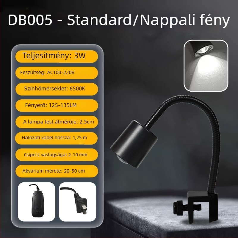 Nai Chong Akvarisztikus mini spotfény — Eredet: Shandong; Modell: Mini Small Spot Light; Importált: Nem