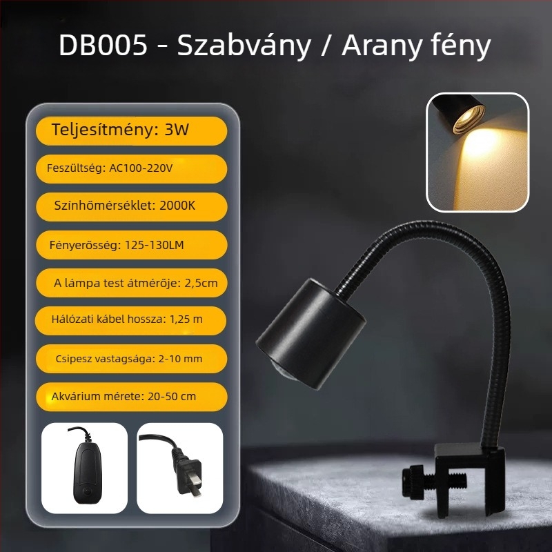 Nai Chong Akvarisztikus mini spotfény — Eredet: Shandong; Modell: Mini Small Spot Light; Importált: Nem