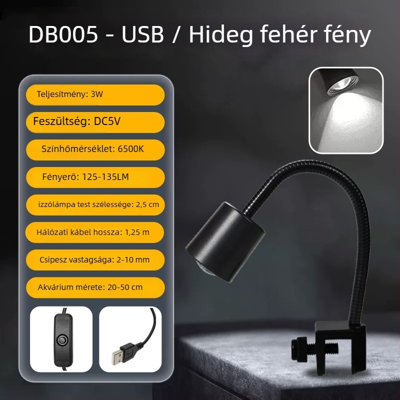 Nai Chong Akvarisztikus mini spotfény — Eredet: Shandong; Modell: Mini Small Spot Light; Importált: Nem