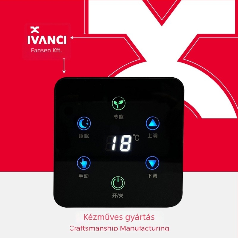 Fansheng Padlófűtés intelligens vezérlőpanel LCD termosztáttal, kézi telepítés, AC110-250V, 50/60Hz, nagy kijelző, vízpadlófűtés hőmérséklet-szabályozó