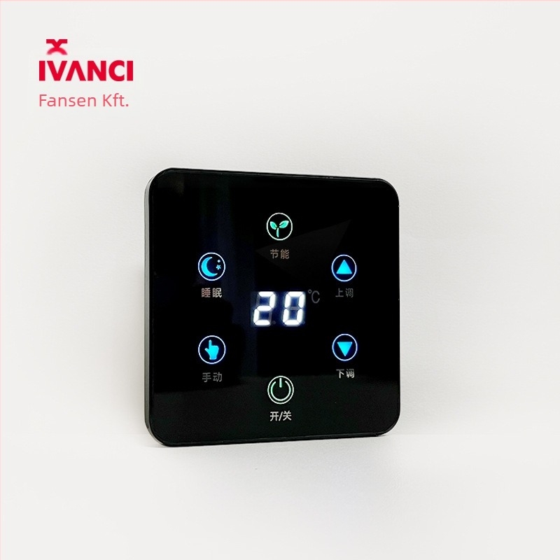 Fansheng Padlófűtés intelligens vezérlőpanel LCD termosztáttal, kézi telepítés, AC110-250V, 50/60Hz, nagy kijelző, vízpadlófűtés hőmérséklet-szabályozó