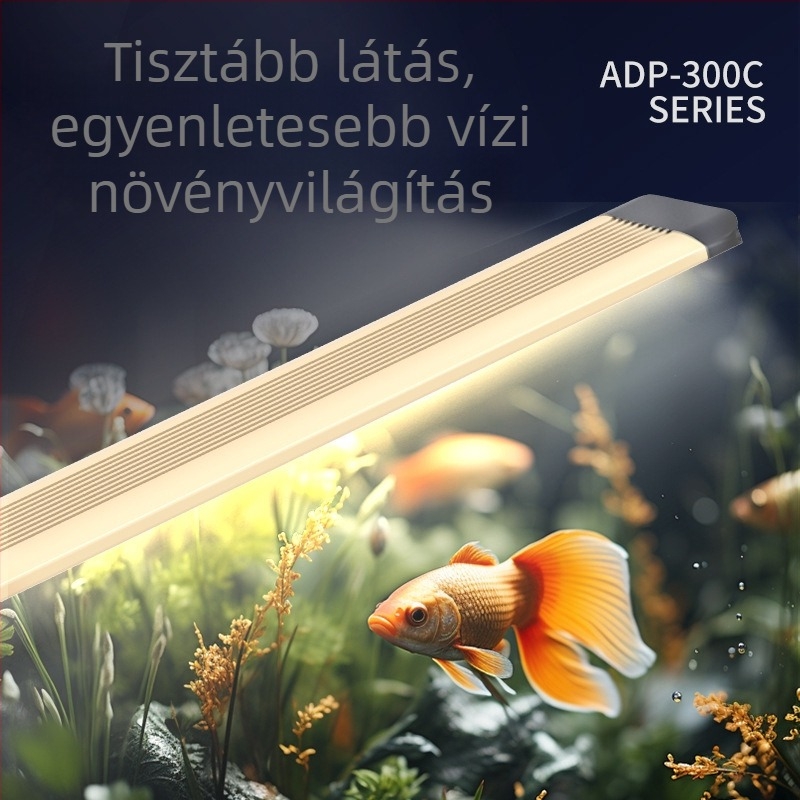 LED akváriumi fény növények számára, alumíniumötvözet ház, állítható fényerő, modell LDP, 0.5 kg