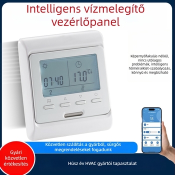 Digitális falra szerelhető termosztát hidronikus padlófűtéshez és otthoni központi klímához, beltéri hőmérséklet-szabályozás, falra szerelés, 220V AC