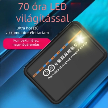 USB Hordozható oxigénpumpa LED-es világítással horgászathoz – kettős használat (Nem importált · Más régió · Határokon átívelő export: Igen)