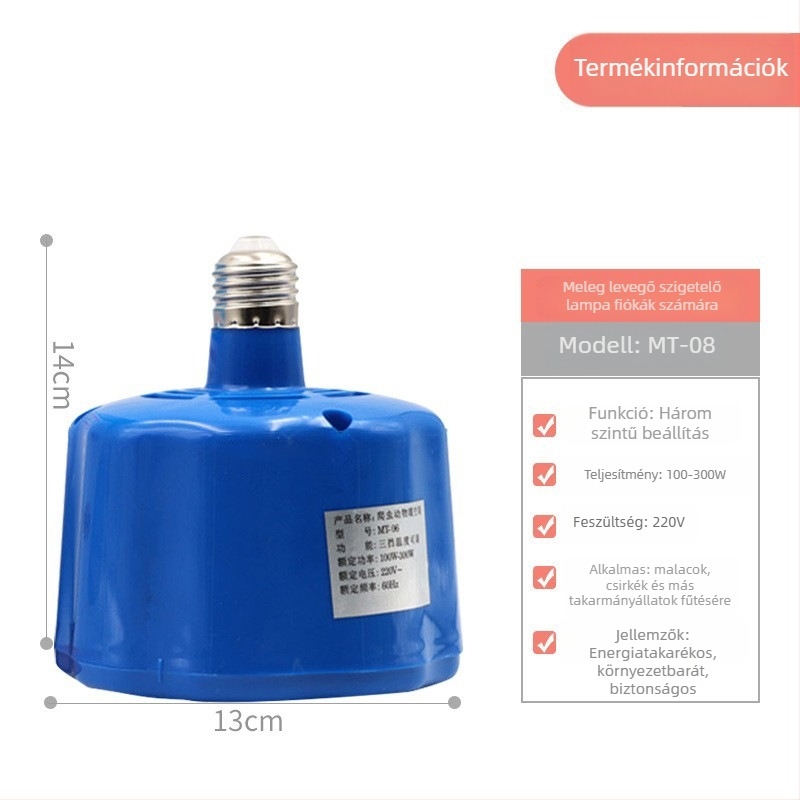 Pastoral Duoduo Csirke meleglevegő lámpa, intelligens hőmérséklet-szabályozás baromfi tenyésztéséhez