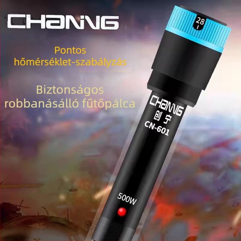 Chuangning márkájú akváriumi fűtőrúd, kvarc üveg, 50–500W, 0,5 kg