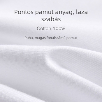 Széles vállú ujjatlan mellény 100% pamutból, laza szabás, kerek nyakú (crewneck), közepes vastagságú anyag (161–180 g/m2) nyárra