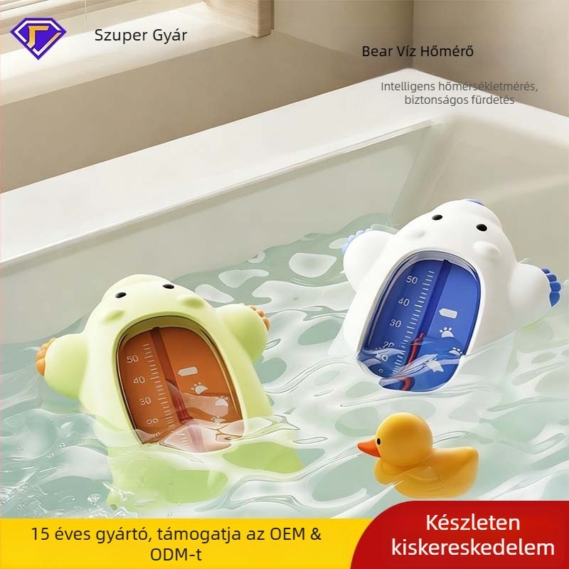 Csecsemők számára víz hőmérő, Shield daddy, magáncímke, 0–50°C tartomány